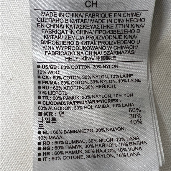 Banana Republic Factory women’s Taupe gray Striped Poncho sweater size Small S - Picture 5 of 5